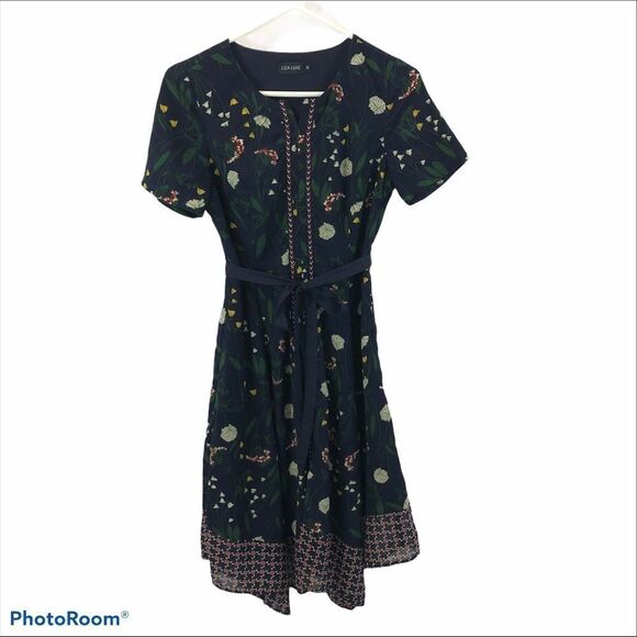 Lisa Lux Joyful Combination Short Sleeved‎ Dress XS - Picture 4 of 16